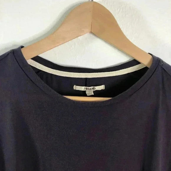 J Brand Plum Purple Soft Crewneck Tee Women's Size M - Picture 2 of 8